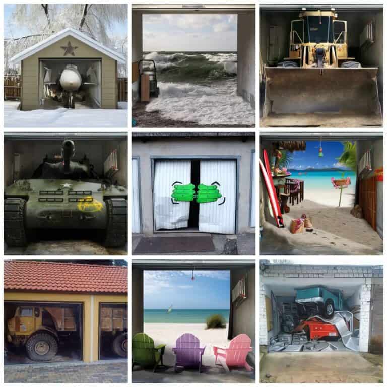 garage door murals