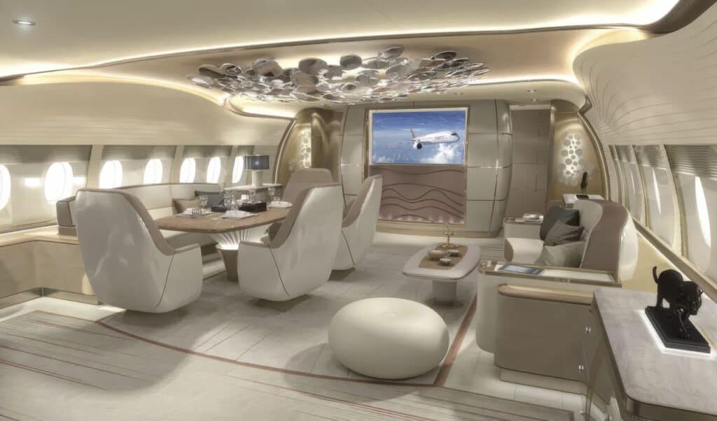 Private Jet Interiors Showcase: Flying Mansions That Redefine Travel 16 Airbus ACJ 350