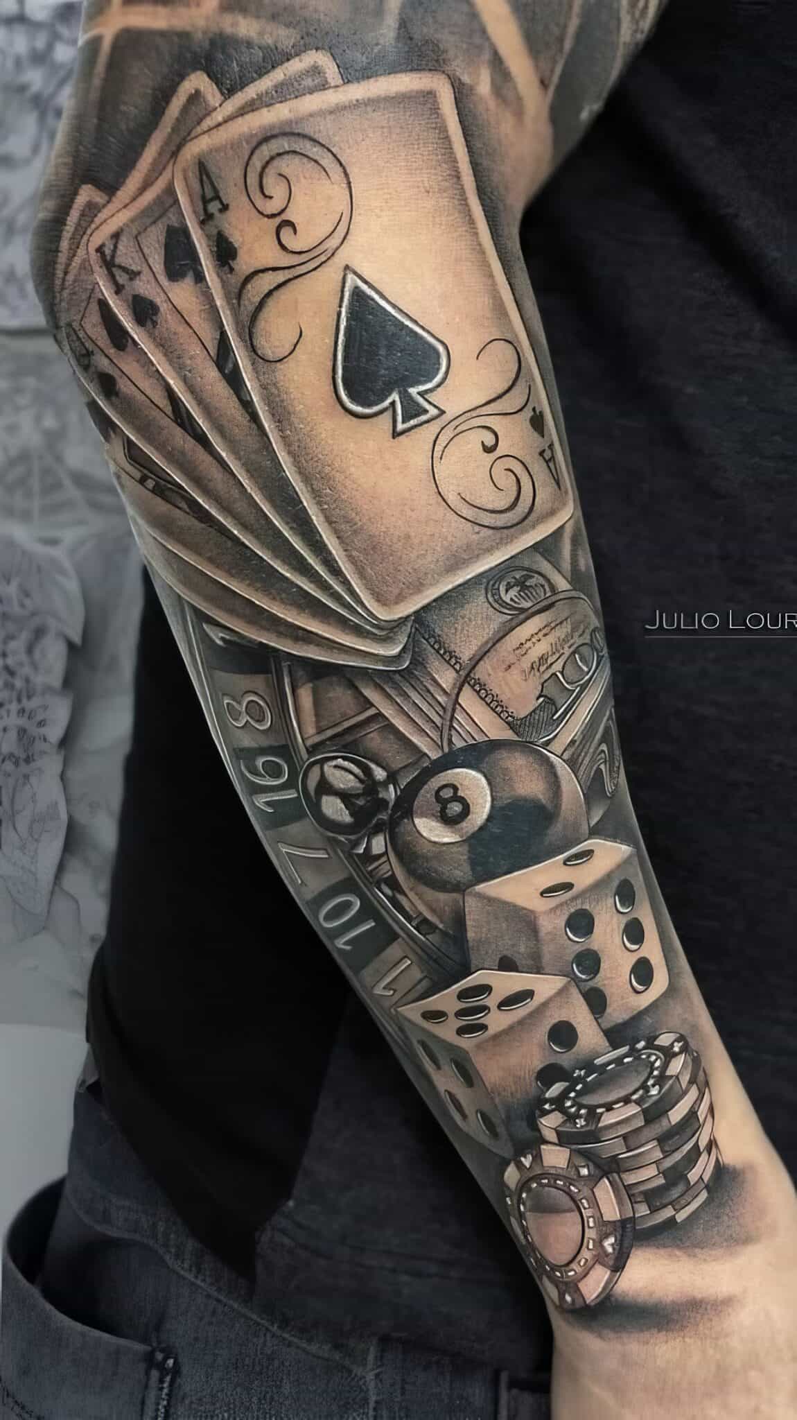 Gambling Tattoo Ideas 34 Designs That Bet On Your Wild Side