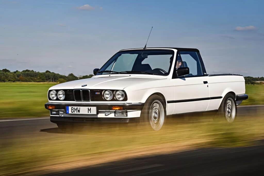 Weird Trucks Unleashed: The 54+ Most Outlandish Pickups Ever 54 BMW E30 M3 Pickup