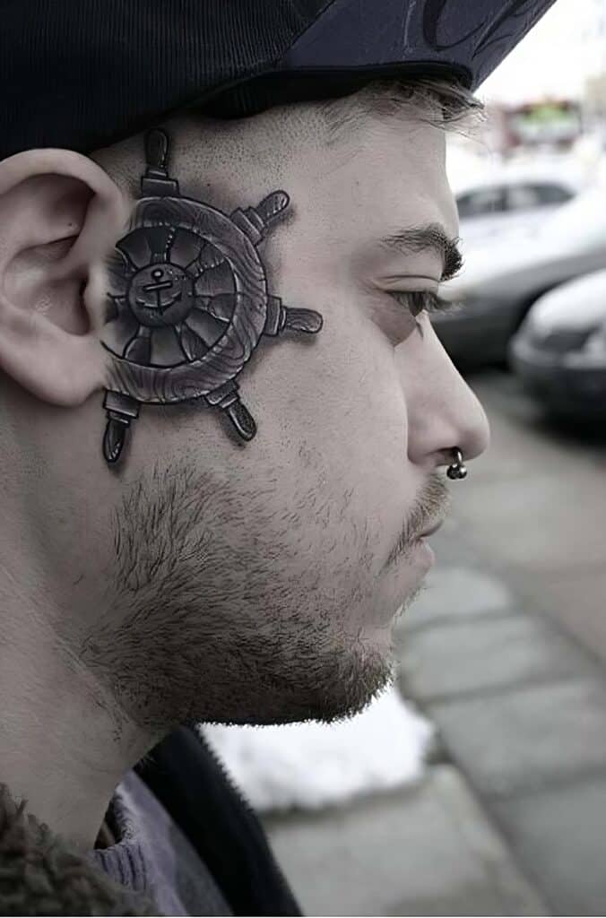 Face Tattoo Ideas 34