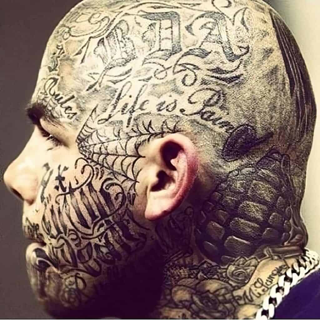 Face Tattoo Ideas 36