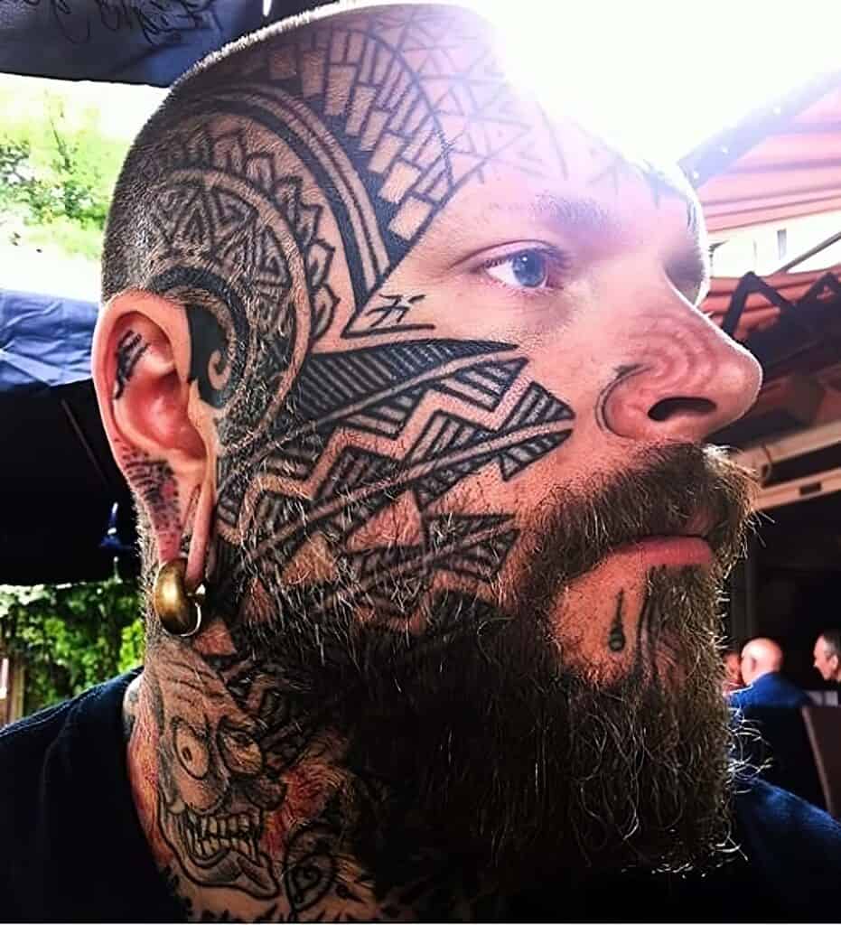 Face Tattoo Ideas 40
