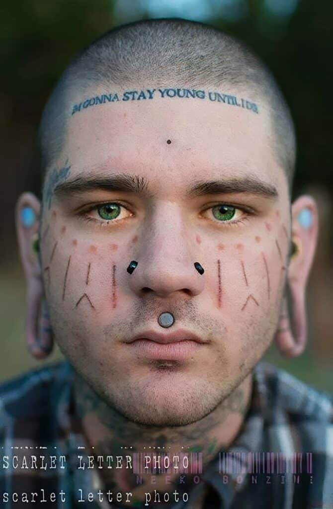 Face Tattoo Ideas 43