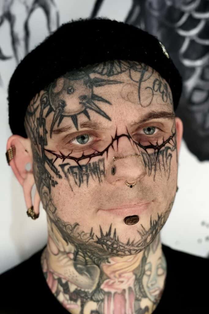 Face Tattoo Ideas 44