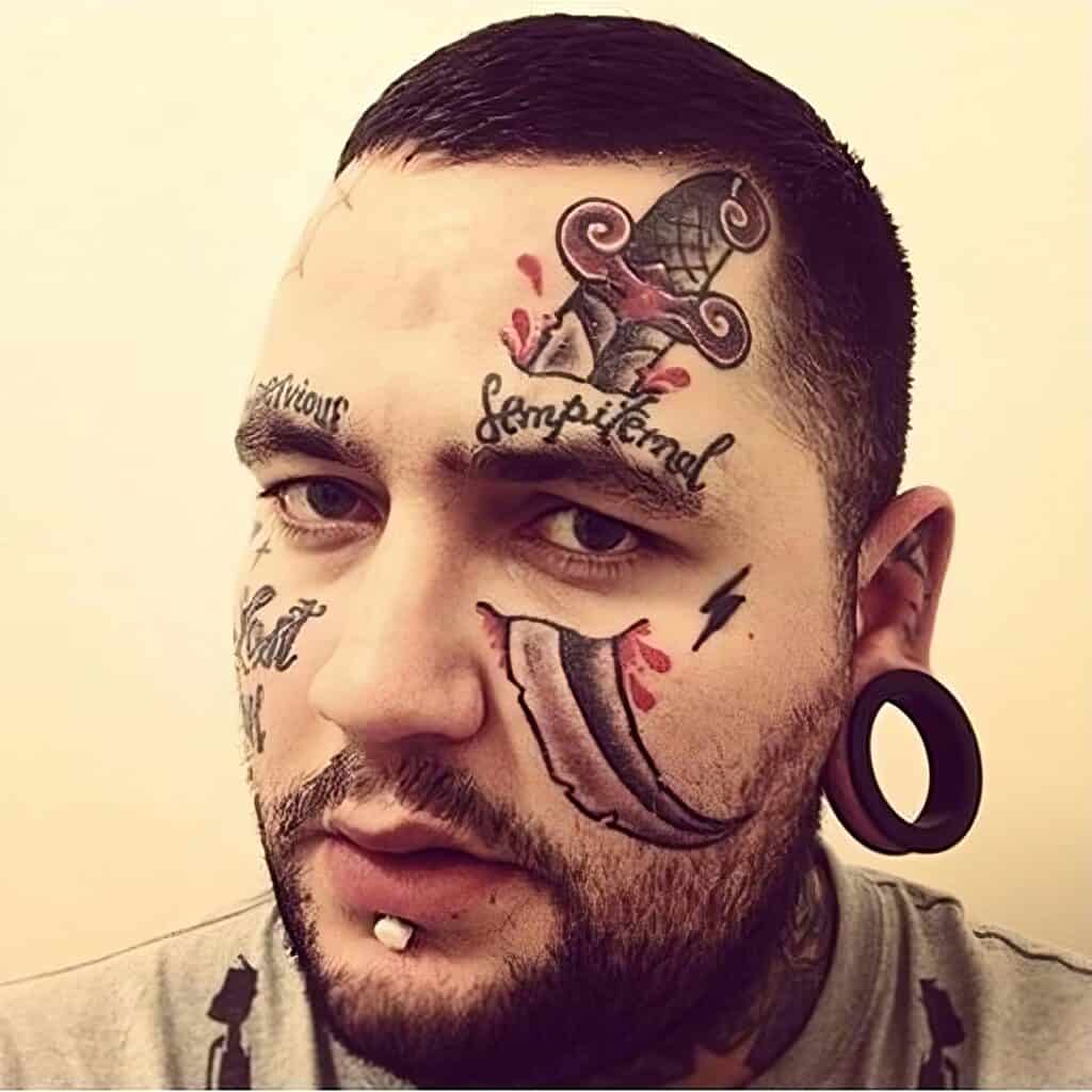 Face Tattoo Ideas 6