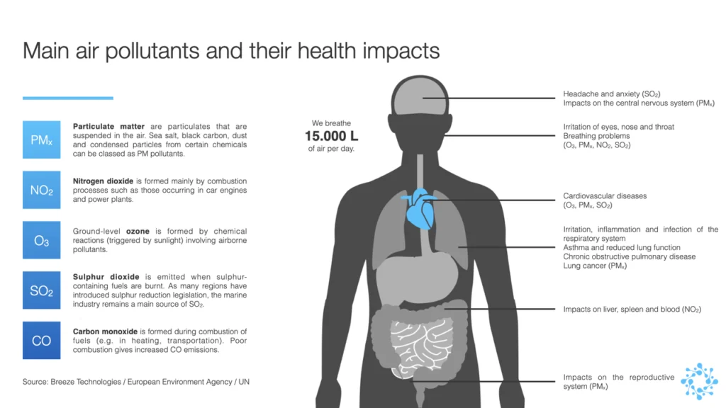 Unlocking the Power of Air Quality Analyzers for Healthier Living 2 main air polutants and their health impacts