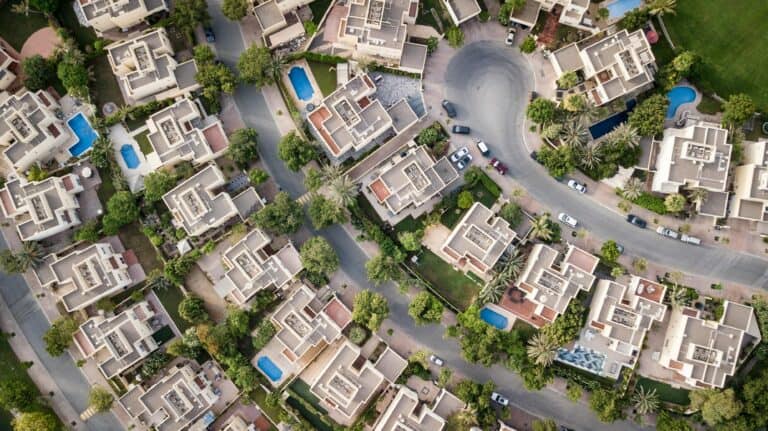 suburban homes in America