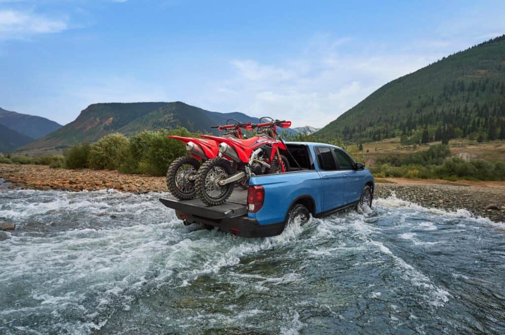 2025 Honda Ridgeline TrailSport Review 3 2025 Honda Ridgeline TrailSport in river