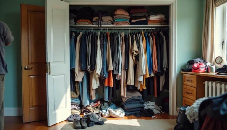 how to declutter a closet 304959258