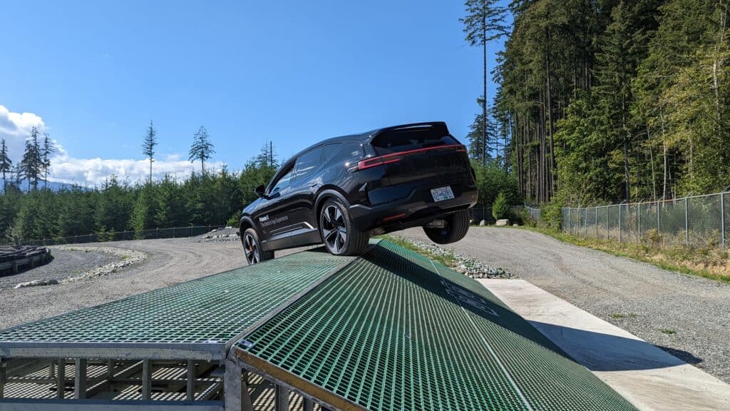 Polestar 3 First Drive Review 5 Polestar 3 on Track obstacle course 2