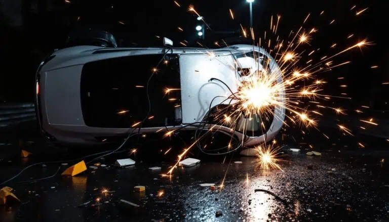 electric car crash 320247113