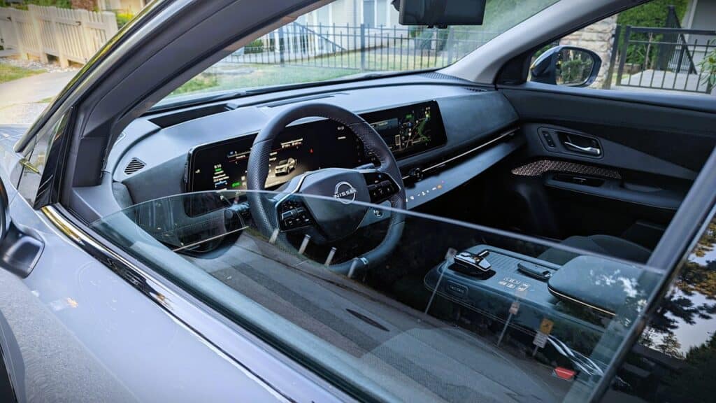 2024 Nissan Ariya Platinum+ E-Force Review 14 2024 Nissan Ariya drivers side
