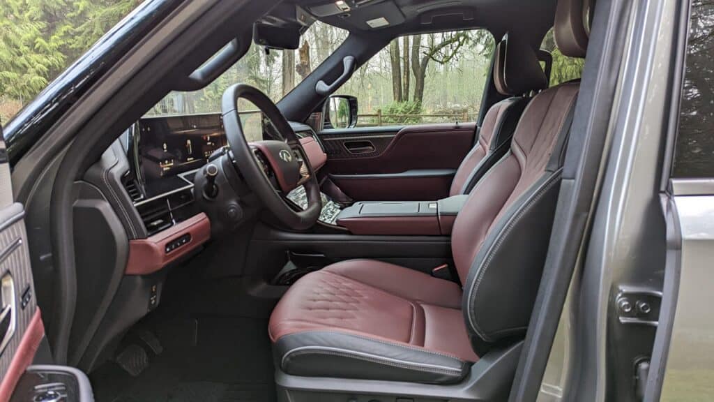 2025 Infiniti QX80 Autograph Review 8 2025 Infiniti QX80 Autograph Front Seats