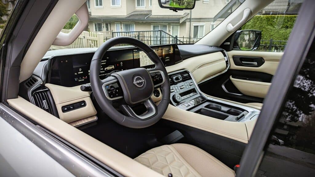 2025 Nissan Armada Platinum Reserve Review 11 2025 Nissan Armada Drivers Interior
