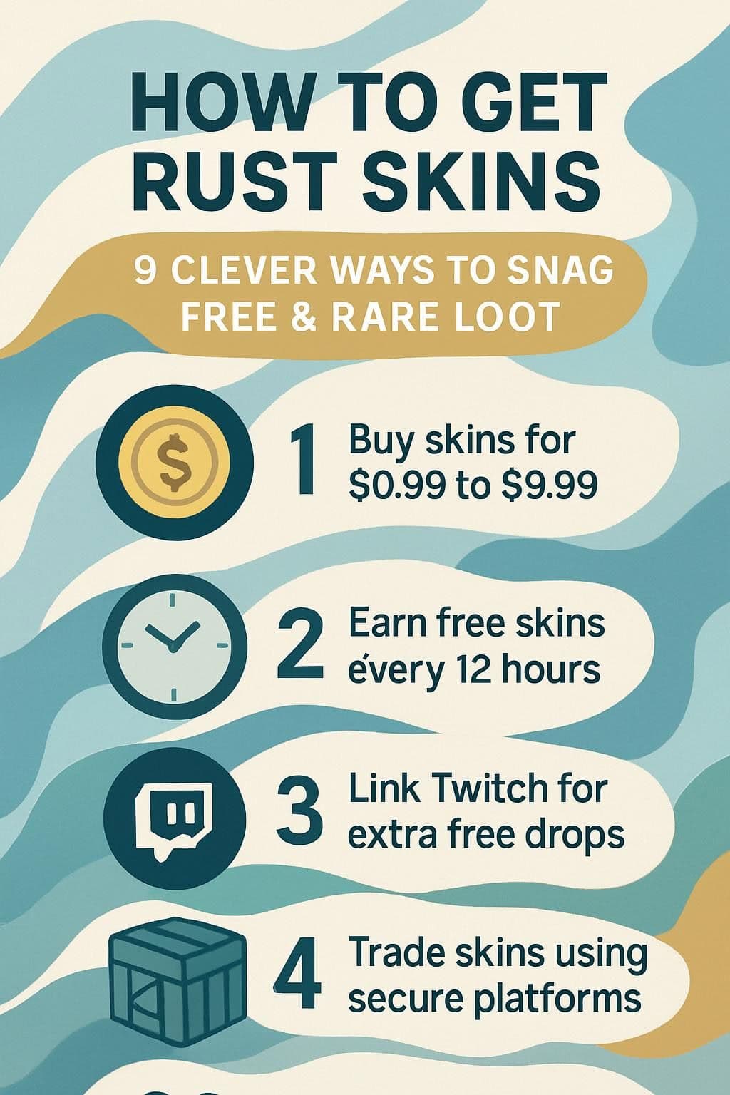 How to Get Rust Skins: 9 Clever Ways to Snag Free & Rare Loot 2 infographic how to get rust skins 9 clever ways to snag free rare loot 257911