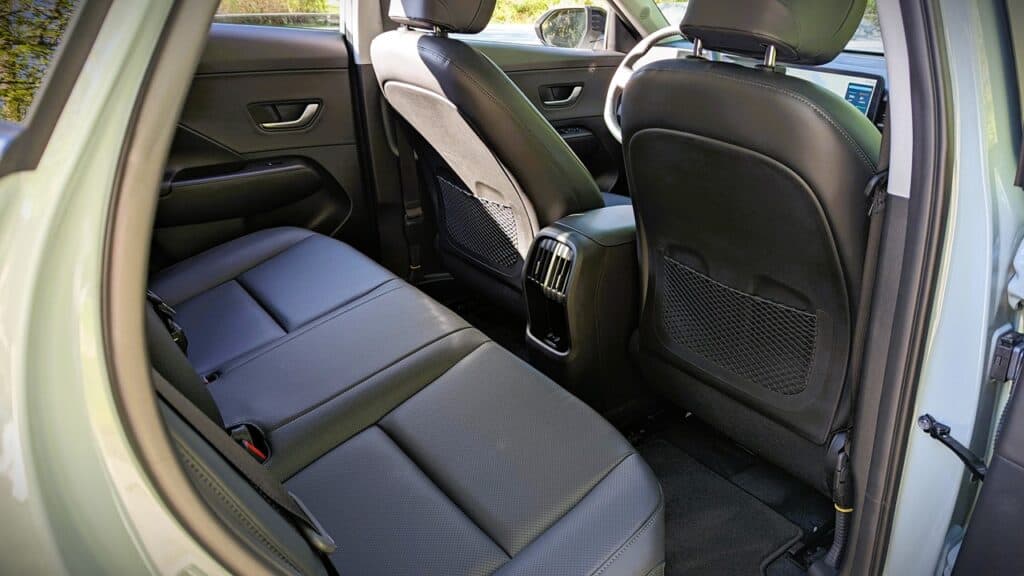 2025 Hyundai Kona Electric Review 12 2025 Hyundai Kona Back Seat