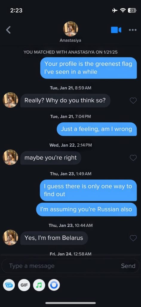 Best Tinder Pick Up Lines and Openers In 2025 8 Your profile is the greenest flag Ive seen in a while 1