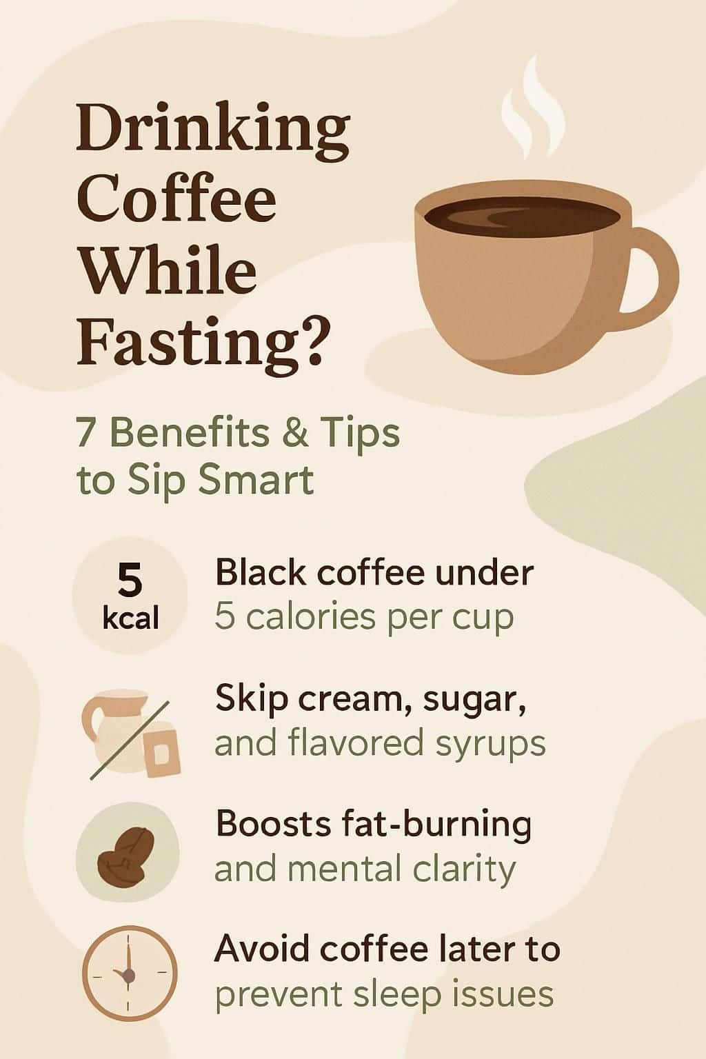 Drinking Coffee While Fasting? 7 Benefits & Tips to Sip Smart 2 infographic drinking coffee while fasting 7 benefits tips to sip smart 257347