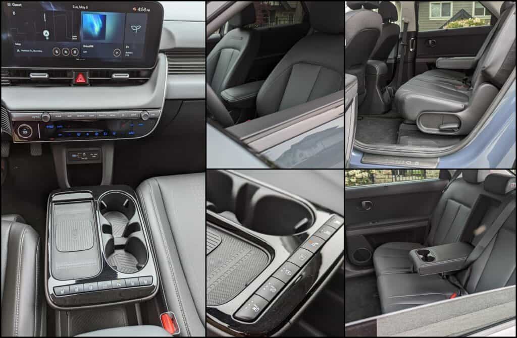 2025 Hyundai Ioniq 5 Preferred Long Range AWD Review 6 2025 Hyundai Ioniq 5 EV Interior Collage