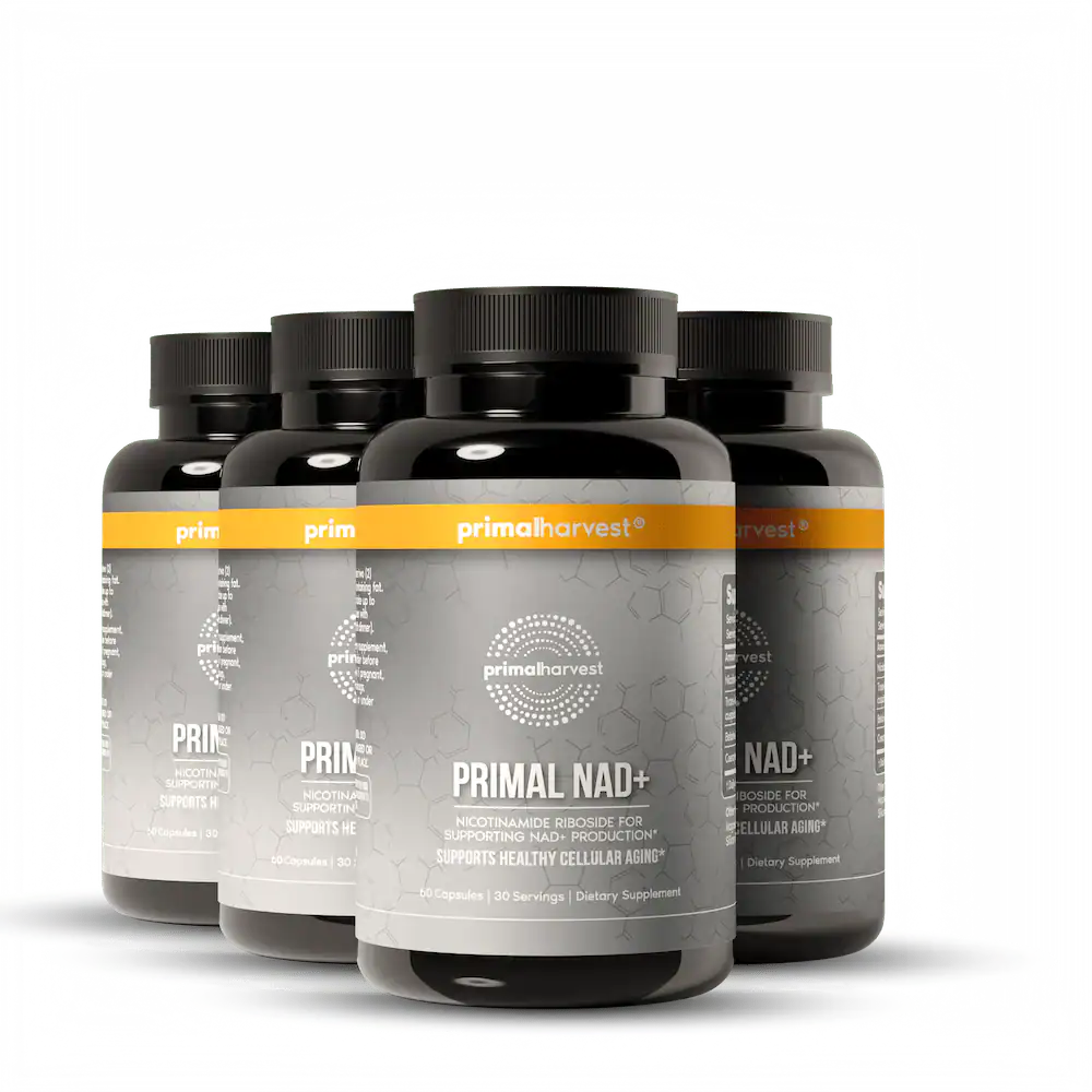 Forget the Silicon Valley Hype - Here’s Why Real Guys Are Taking NAD Supps 2 Nicotinamide Riboside supplements for NAD+ support, healthy cellular aging, and improved energy levels, featured in sleek black bottles with modern labels from Unfinished Man.