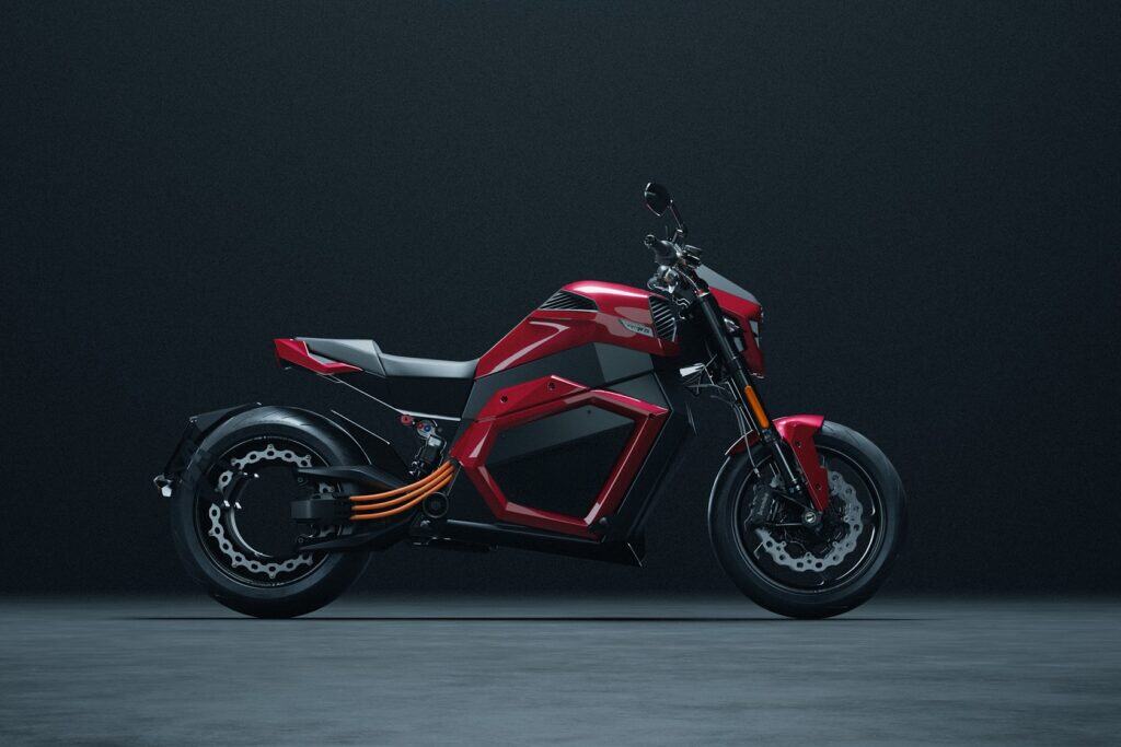 Verge TS Pro 2025 by Verge Motorcycles: 7 Next-Level Upgrades 8 Electric motorcycle with sleek red and black design, high-performance cruiser, modern scooter, fast riding vehicle, advanced electric bike, eco-friendly urban transportation, sporty electric motorcycle design, cutting-edge motorcycle technology.
