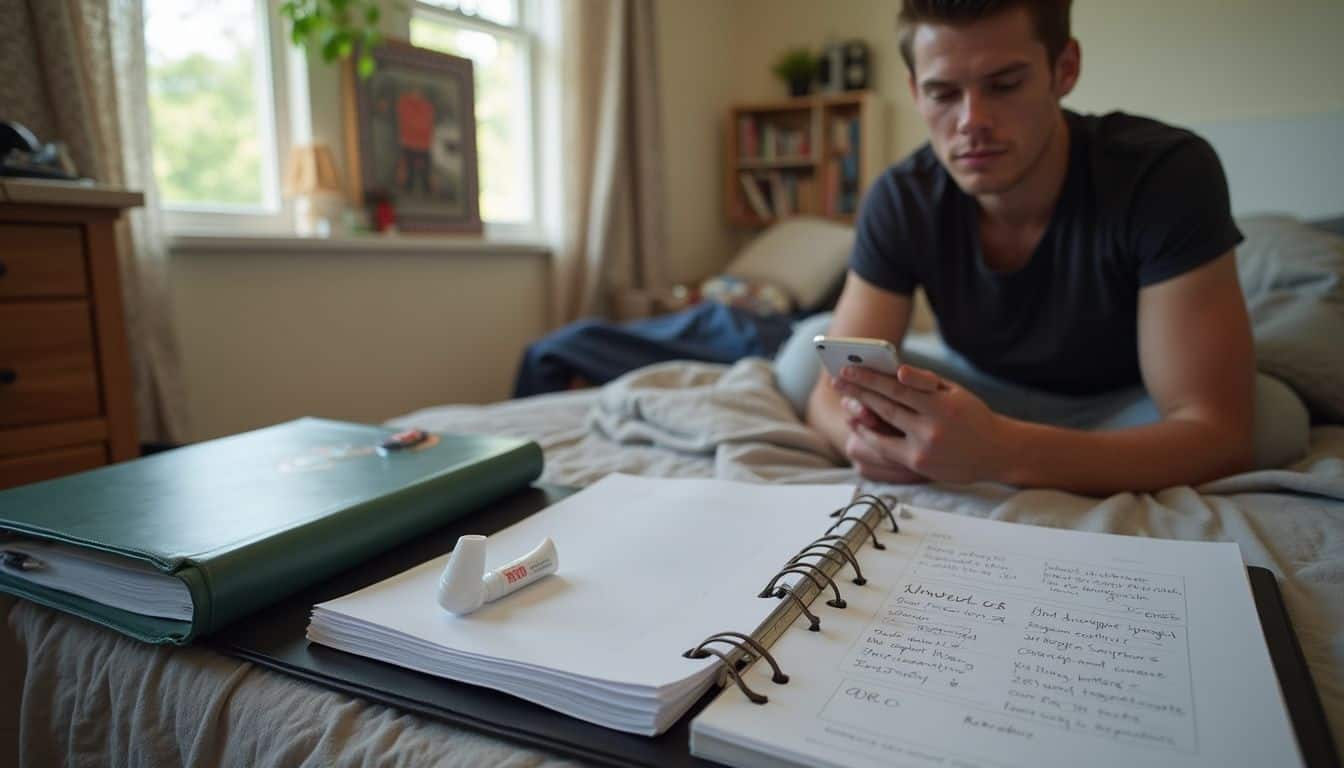 A cluttered bedroom reveals personal items related to an FTM transition, portraying a relaxed, lived-in atmosphere. pros and cons of female to male transition what is female to male 28ftm29 transition 413001323