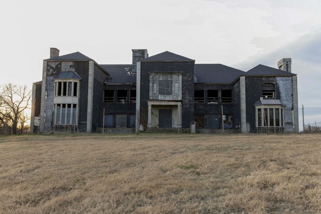 Unfinished Mansions: 4 Mysterious Estates Exposed 6 unfinished Sanger Mega Mansion in Texas 1