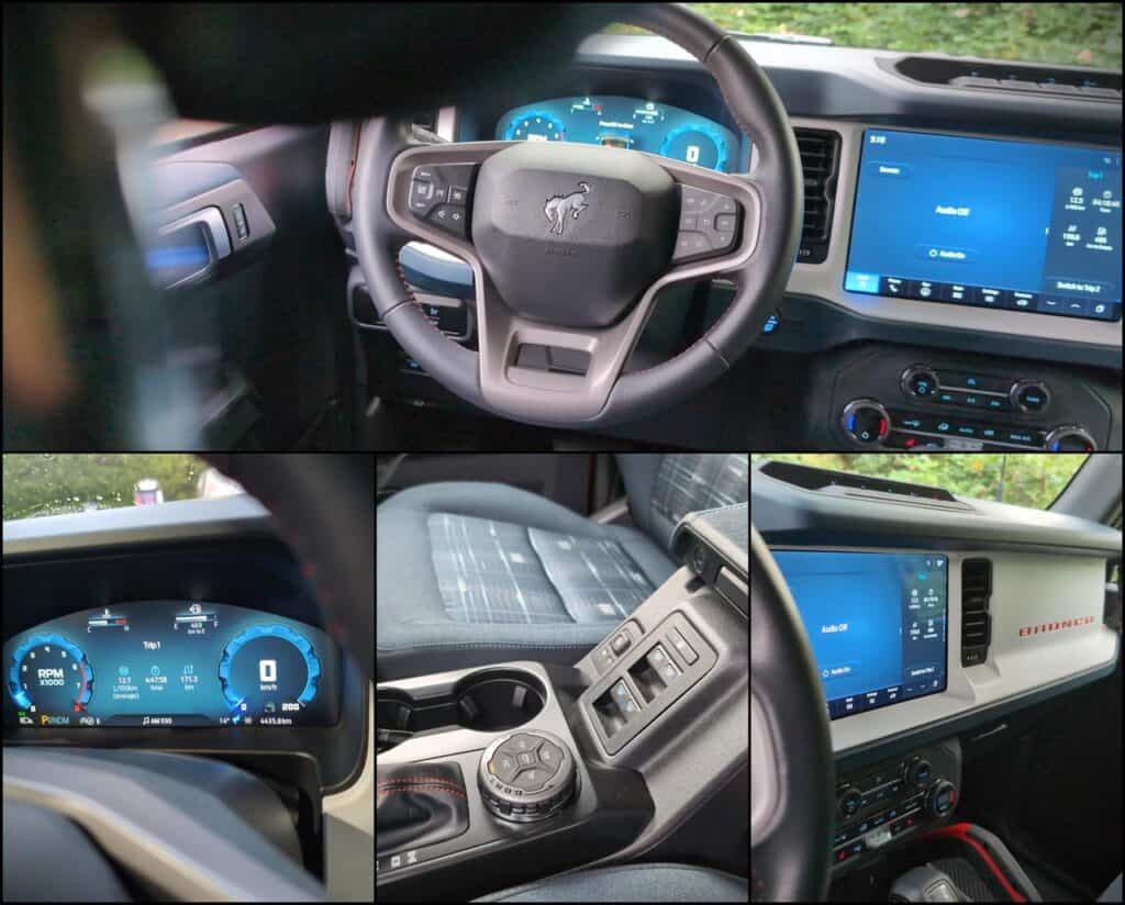 High-resolution image showcasing a contemporary car dashboard with digital displays, steering wheel controls, and interior design elements for automotive enthusiasts and tech-savvy drivers.