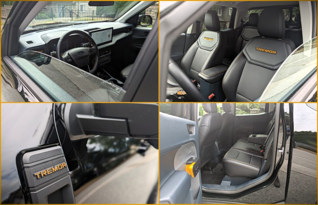 2025 Ford Maverick Tremor Review 7 2025 Ford Maverick Tremor Interior Collage