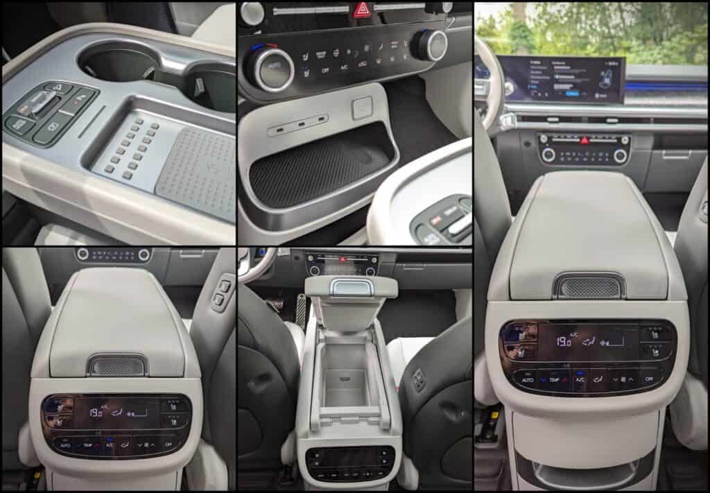 2026 Hyundai Ioniq 9 Preferred Ultimate Calligraphy Review 6 Interior dashboard and climate control system of a contemporary car.