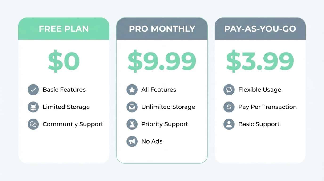 A digital chart displaying the pricing tiers for Vmake AI. Intelligent men's style, grooming tips, and lifestyle advice for modern men. Explore fashion, tech, and wellness trends to enhance your confident and sophisticated image.