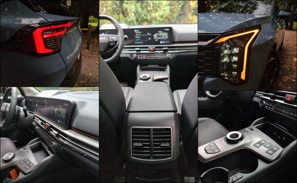 2026 Kia Sportage EX Hybrid Overview 3 Modern Kia Sportage EX Hybrid dashboard and lighting features.