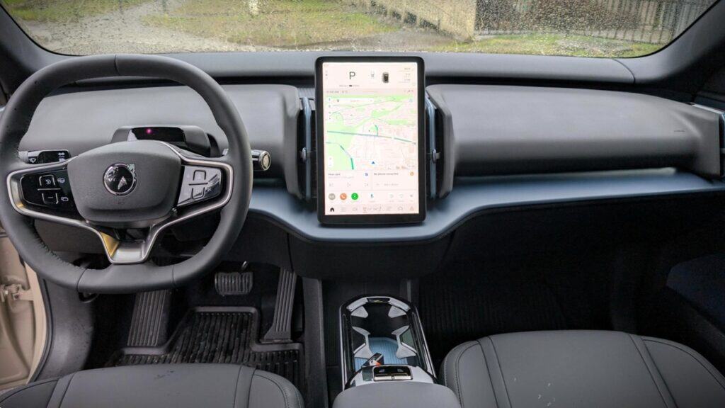 2026 Volvo EX30 Twin Motor Performance Ultra Review 5 Interior view of the 2026 Volvo EX30 Twin Motor showcasing the modern dashboard and central touchscreen display.