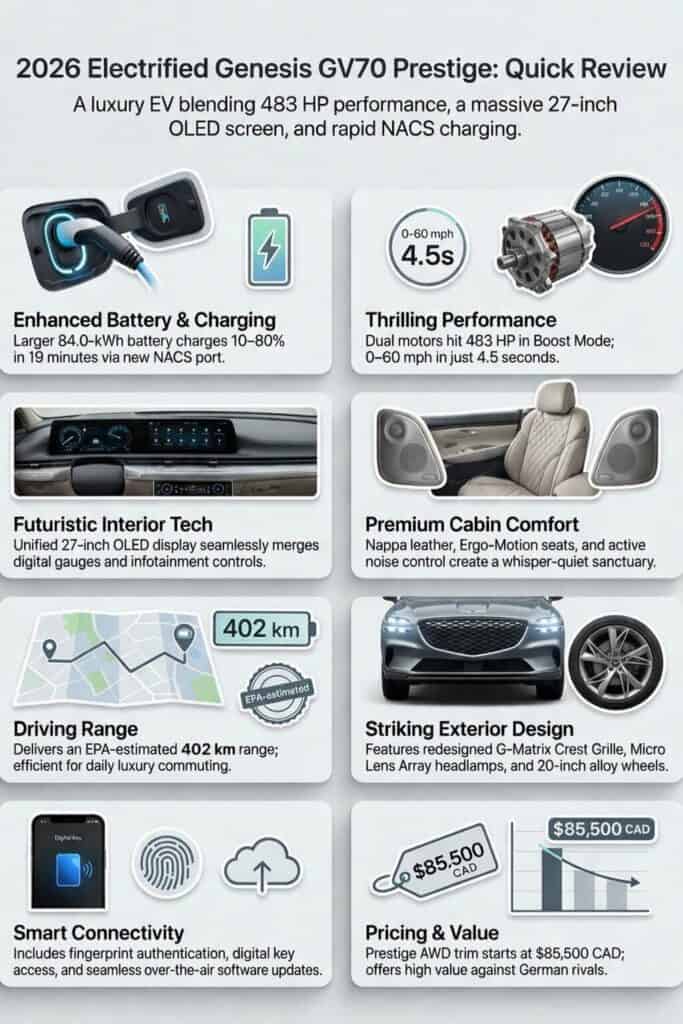 Enhanced Battery and Charging for Electric SUV.