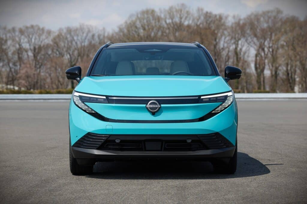 Electric 2026 Nissan Leaf SV+ showcasing modern design and advanced features for eco-friendly driving.