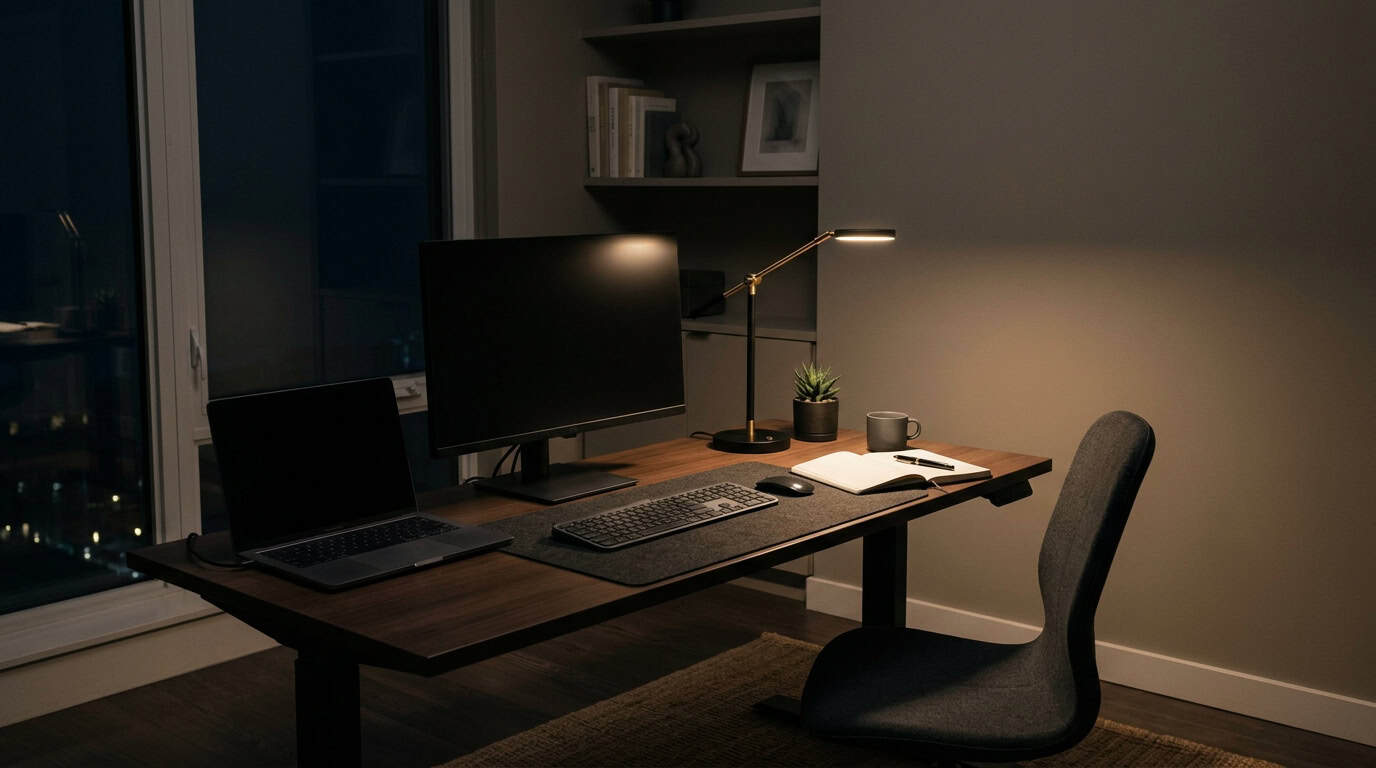 A tranquil and organized room used for a ninety minute cognitive reset.