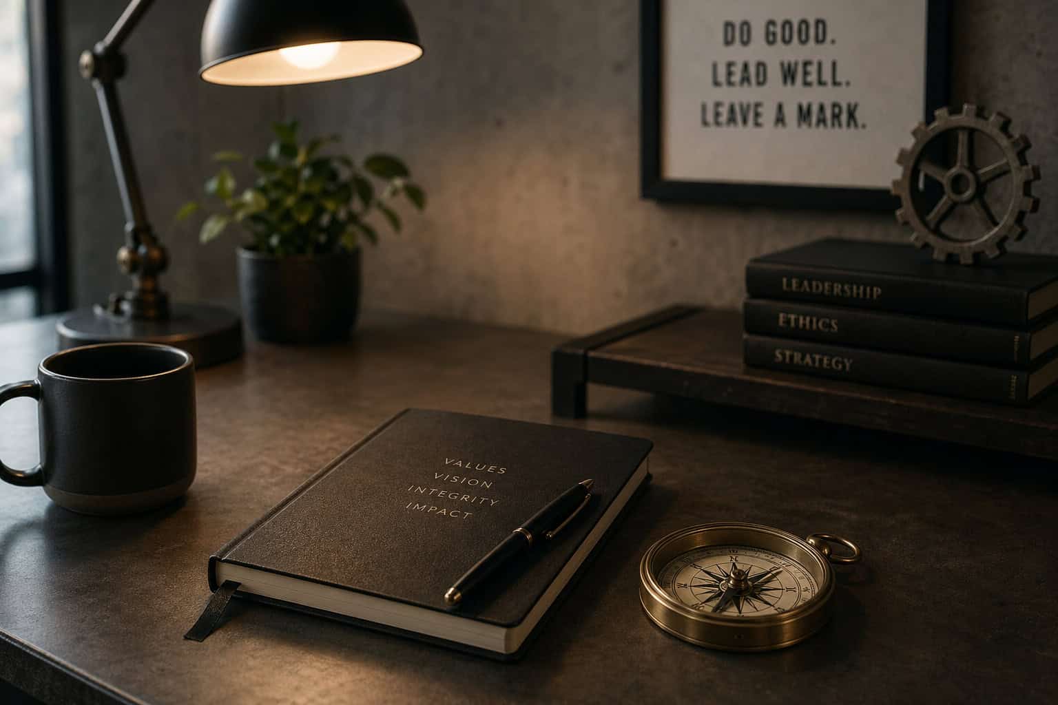 Qualities of a Good Boyfriend: Why Psychological Safety Is the New Standard 4 A desk with tools symbolizing diligence, planning, and maintaining strong moral values.