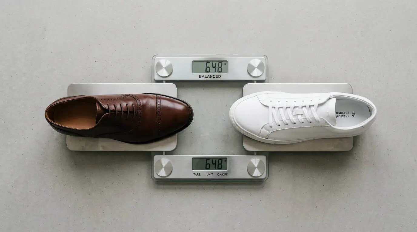 Visualizing the high-low math of balancing formal and casual elements for men's fashion.