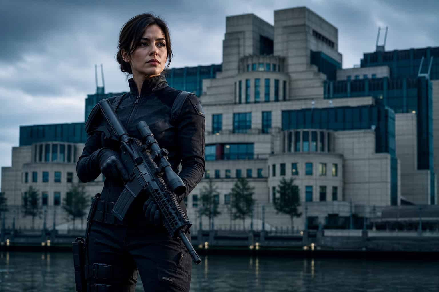 How will James Bond return after No Time to Die? 7 Nomi as the new 007 agent in No Time to Die, holding a gun at MI6