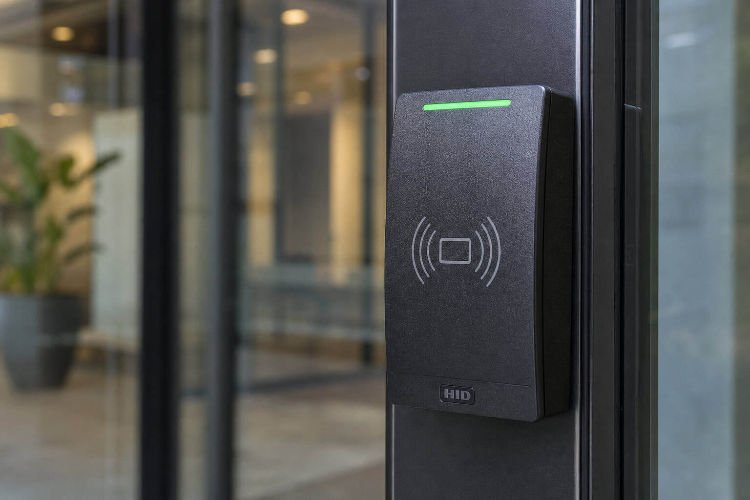 Physical access controls and RFID security for protecting sensitive server rooms and payment hardware.