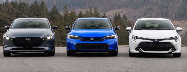 2026 Mazda3 Honda Civic Toyota Corolla Hatchbacks