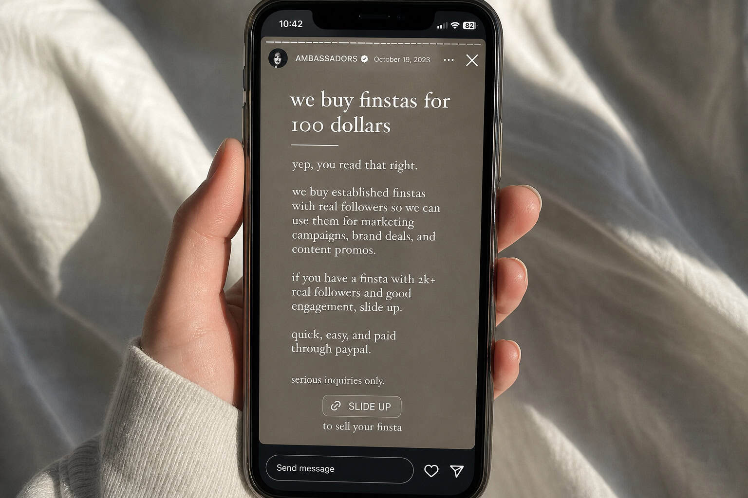 Goose Dating App Reddit: Users Expose AI Influencer Campaign 5 Goose co-founder David Aliagas posted Instagram Stories offering to buy fake accounts for 100 dollars