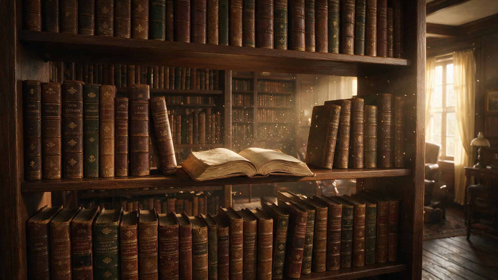 What Is Slang for Hot Girl? 473 Terms, But Only 10 You Should Actually Use 3 Worn leather books on a shelf with one open face-down, representing the exhaustive list of rare beauty adjectives.