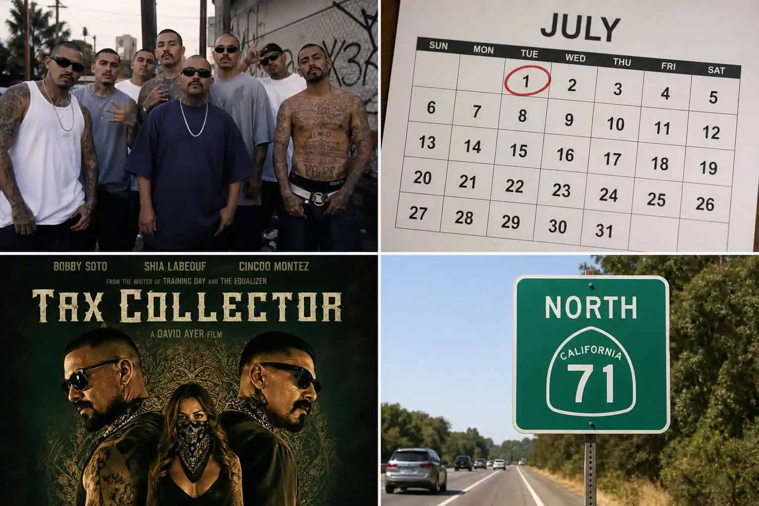 071 Crew Reddit: What Fans Are Saying About Shia LaBeouf's Tattoo Theories 2 Split screen illustration of the four main 071 crew theories: gang, birthday, movie reference, and highway route.