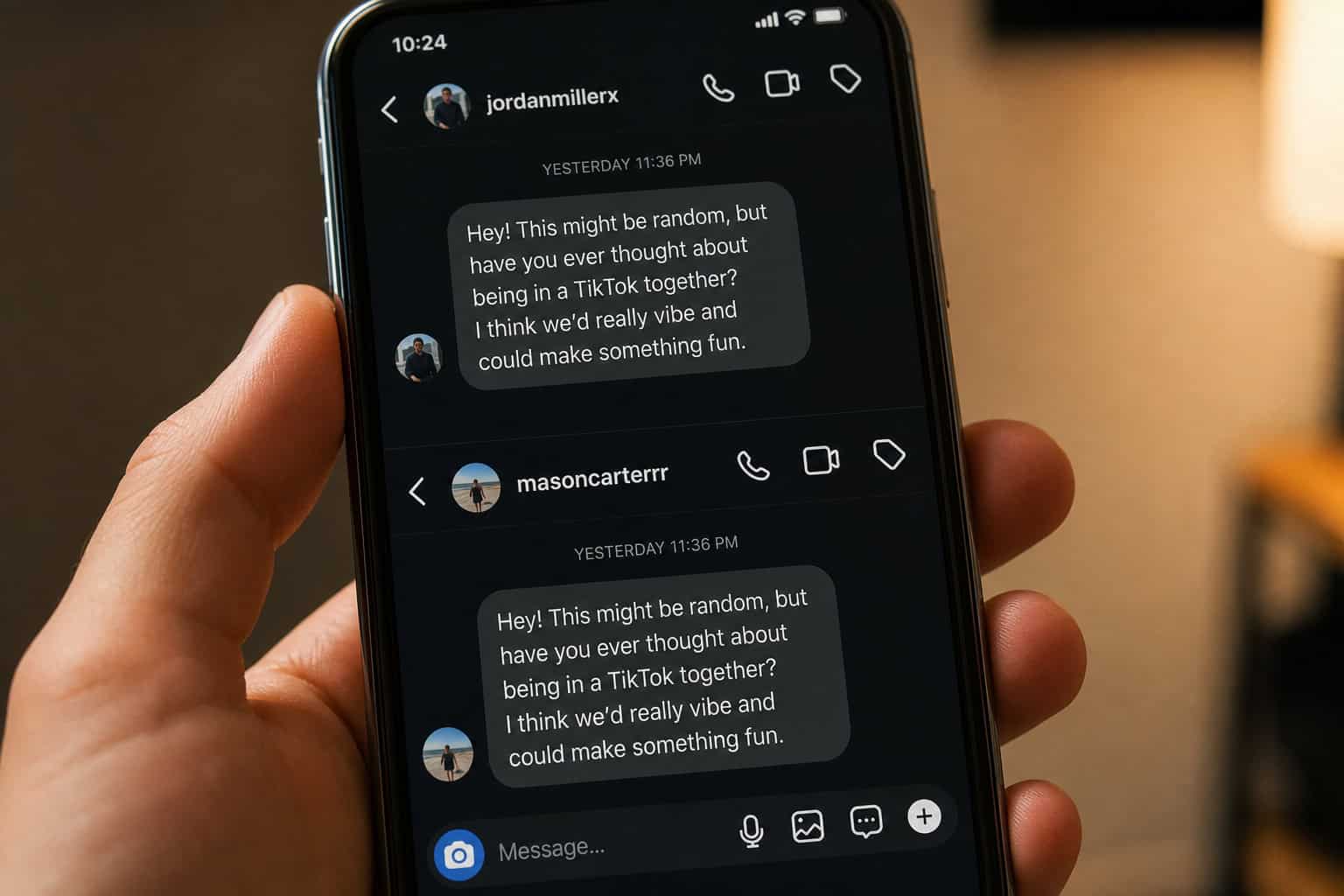Goose Dating App Reddit: Users Expose AI Influencer Campaign 3 Identical Goose app promotional DMs from different Instagram accounts reveal coordinated campaign
