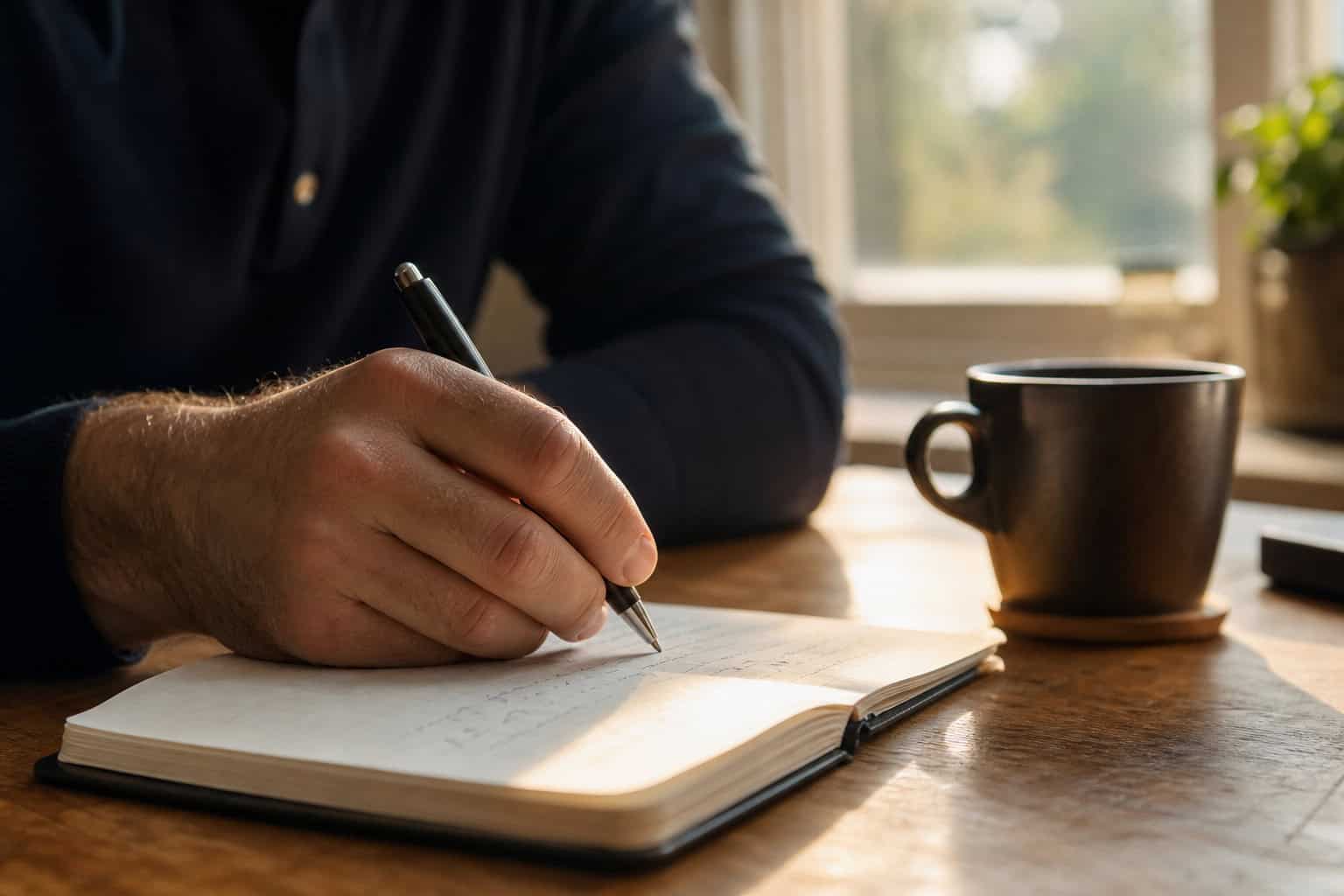 Handwritten morning pages for mental clarity and cache clearing