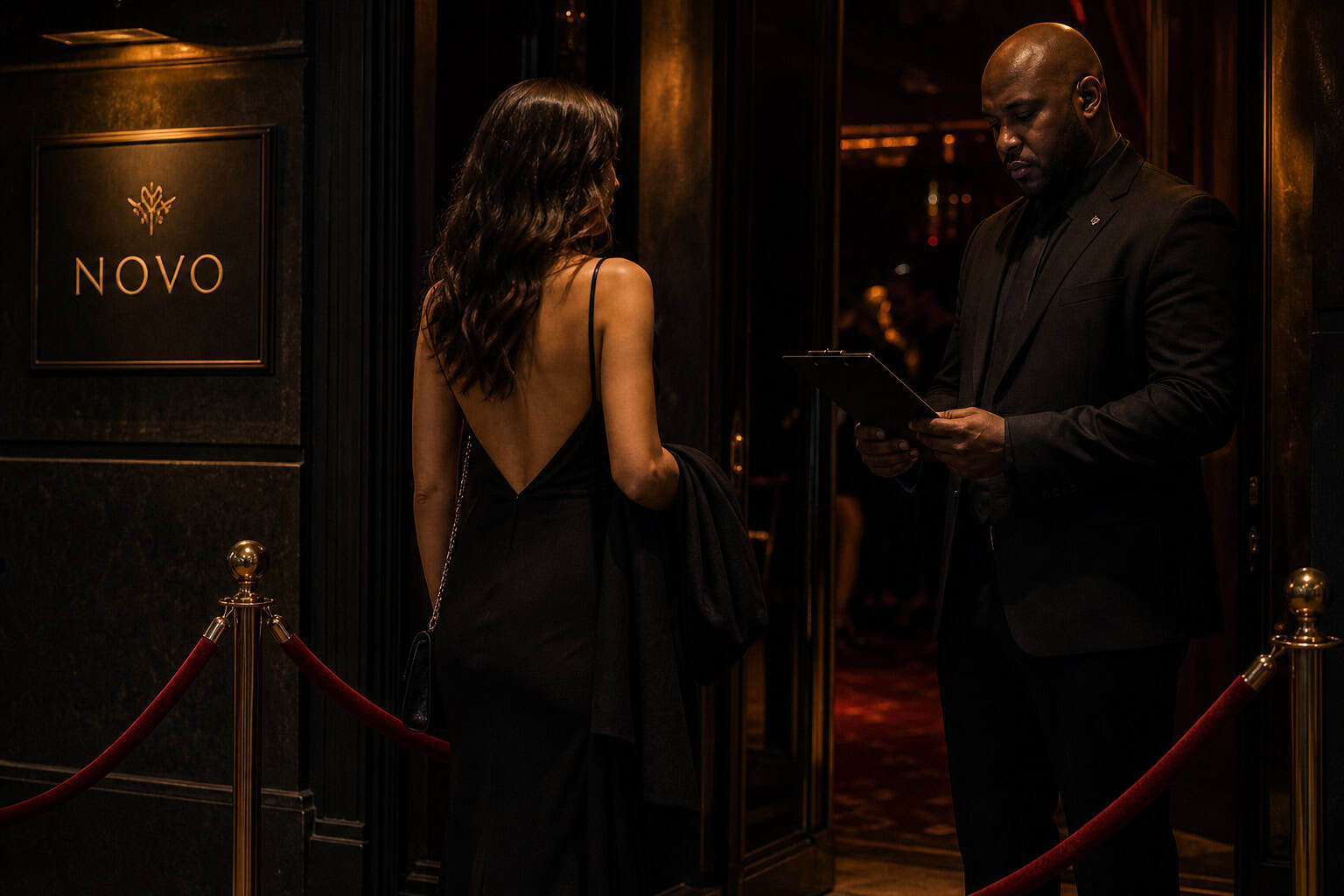 Most Secretive Dating App 2026: Goose vs Pure vs Raya vs Bumble Incognito 4 Velvet rope nightclub entrance representing Raya dating app's selective membership