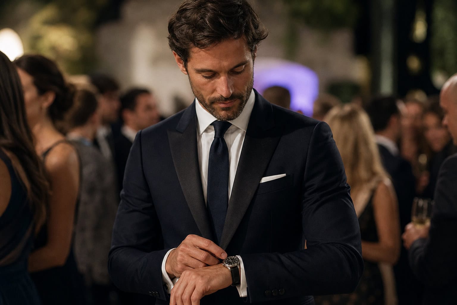 Omega vs Rolex History: 176 Years of Rivalry From NASA to Everest 9 Rolex watch on wrist at formal event showing cultural status and recognition.