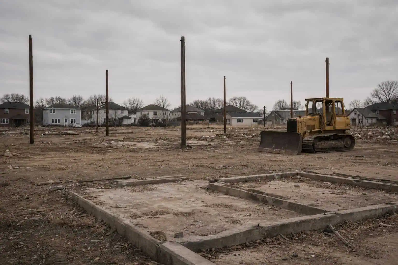 Route 71: California's Unfinished 16-Mile Highway After 90 Years 4 Demolished homes on Phillips Drive in Westmont neighborhood cleared for Route 71 widening.
